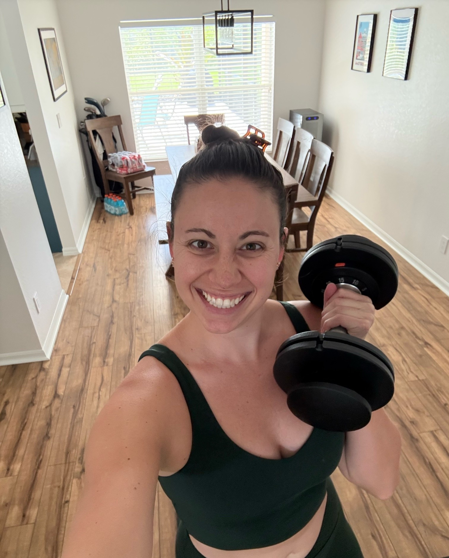 Building strength with home weight and an aerie workout set! I love aerie for athleisure and cute but comfy looks! Their items fit true to size and are on sale all the time! Grab them for yourself now!

#LTKActive #LTKfitnessgoals #LTKdayinmylife