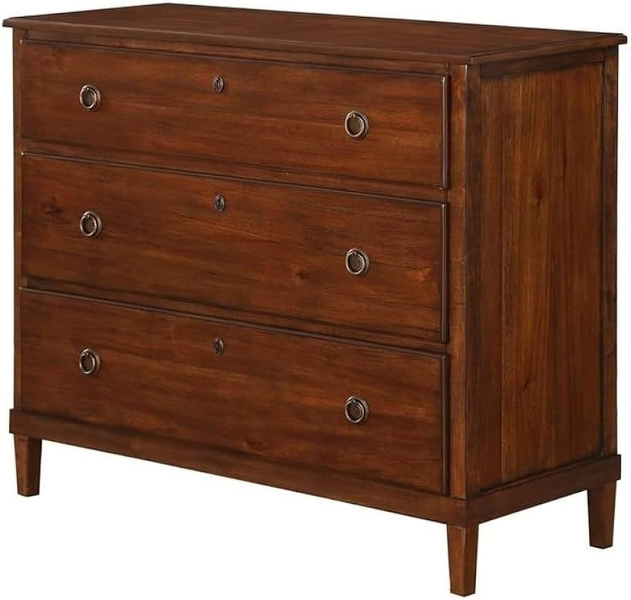 Comfort Pointe Cambridge Brown Wood 3-Drawer Dresser | Amazon (US)