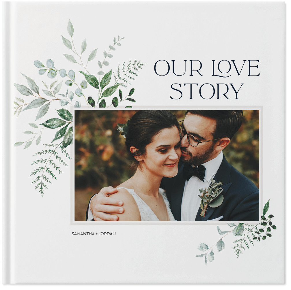 Wedding Photo Book: Elegant Grennery 10x10 Matte Hard Cover Standard Layflat Shutterfly | Shutterfly