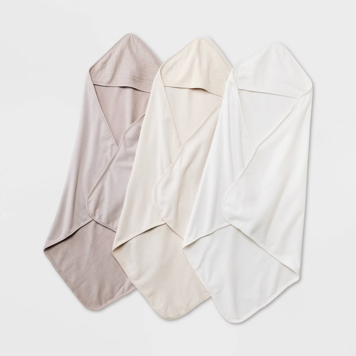 Baby 3pk Muslin Hooded Towel - Cloud Island™ | Target