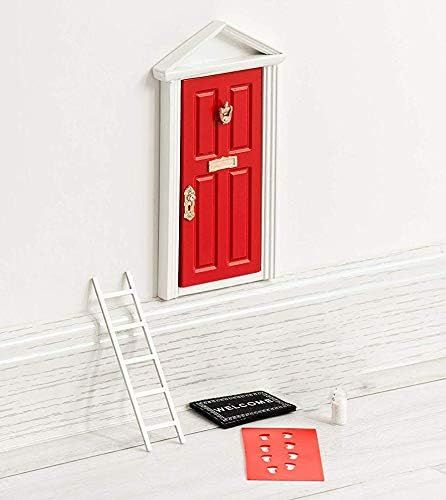 The Red Miniature Tiny Wooden Tooth Fairy Door /Fairy Doors and Accessories Fairy Tale idea Craft... | Amazon (US)
