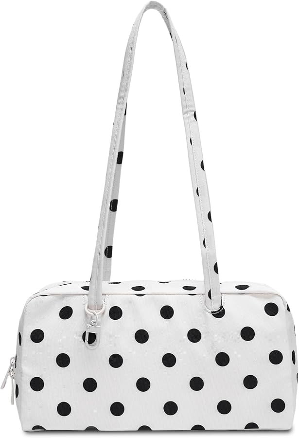 Polka Dot Nylon Shoulder Bag for Women, Water Repellent Purse | Amazon (US)