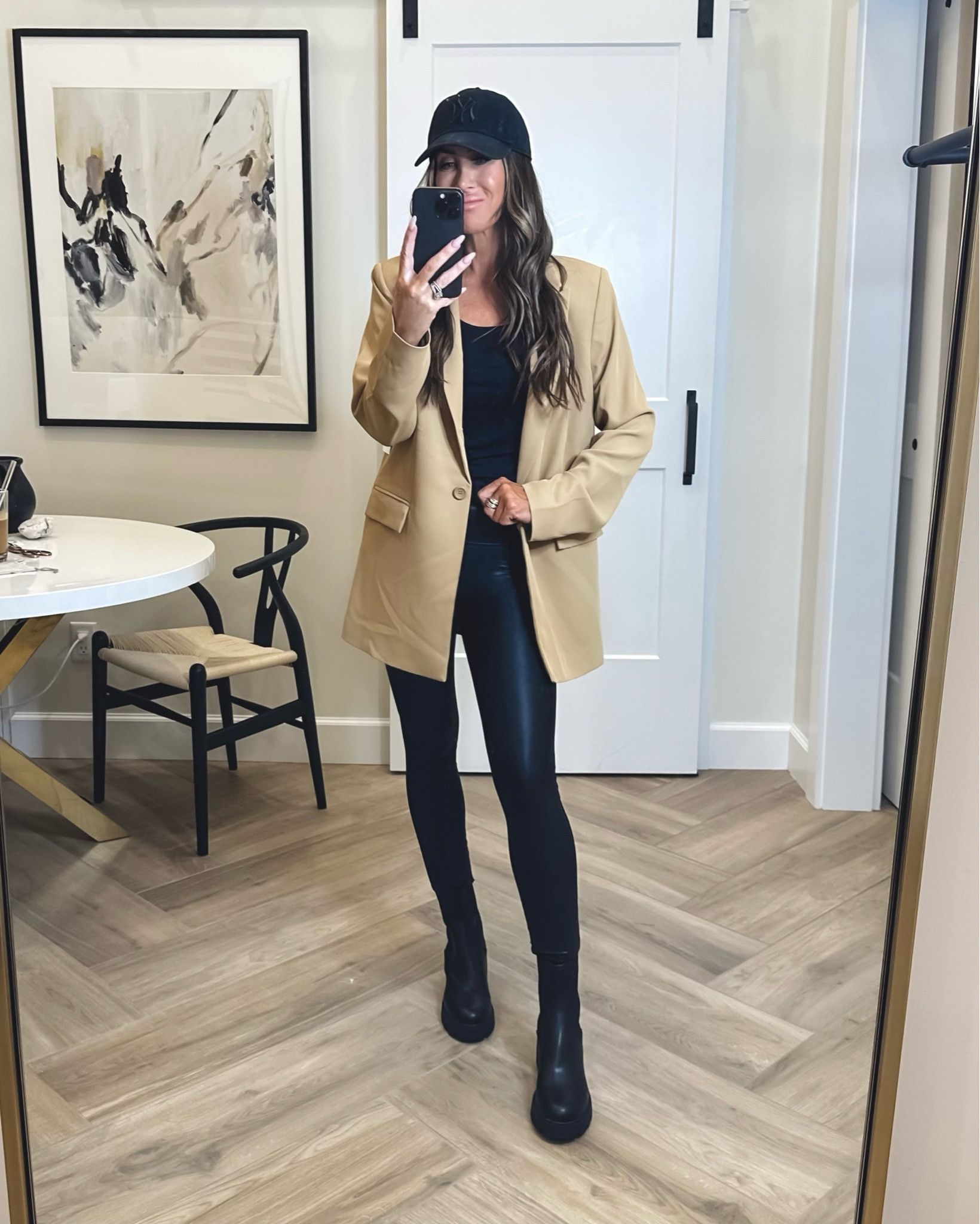 Love the blazer (small but could have done xs)
Bodysuit sz small
Spanx sz small
Boots tts
#ltkfind

#LTKxNSale #LTKshoecrush #LTKsalealert