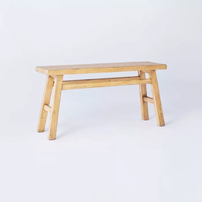 Thatcher Wooden Bench Natural - Threshold™ designed with Studio McGee | Target
