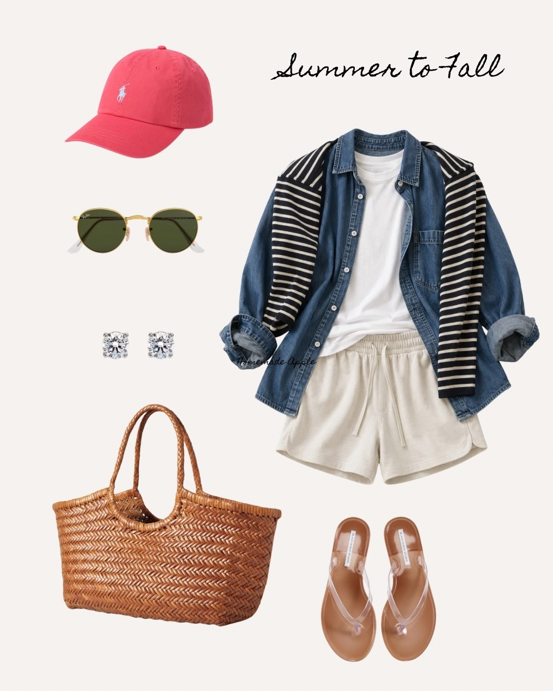The best transitional outfits seamlessly mix the best of both seasons. 

A denim shirt that’s been washed a hundred times.
A striped sweater waiting for the evening.
Soft knit shorts.
Leather sandals.
A cap that says you’re outside because you wanted to be.

Nothing trendy.
Nothing complicated.
Just effortless style. 

#ltkstyle #capsulewardrobe #transitionalstyle #summertofall #quietluxury #everydaystyle #classicstyle #minimalstyle #weekendstyle #timelessfashion #casualchic #refinedstyle

#LTKdayinmylife #LTKmomlife #LTKOver40