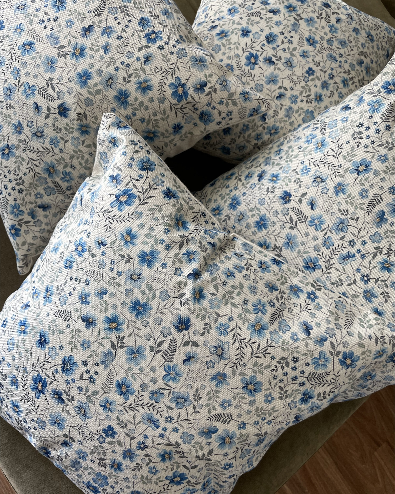 Vintage spring Navy Blue Floral throw Pillow Covers 16 x 16 Inch Set of 2-Outdoor 


#LTKSeasonal #LTKHome