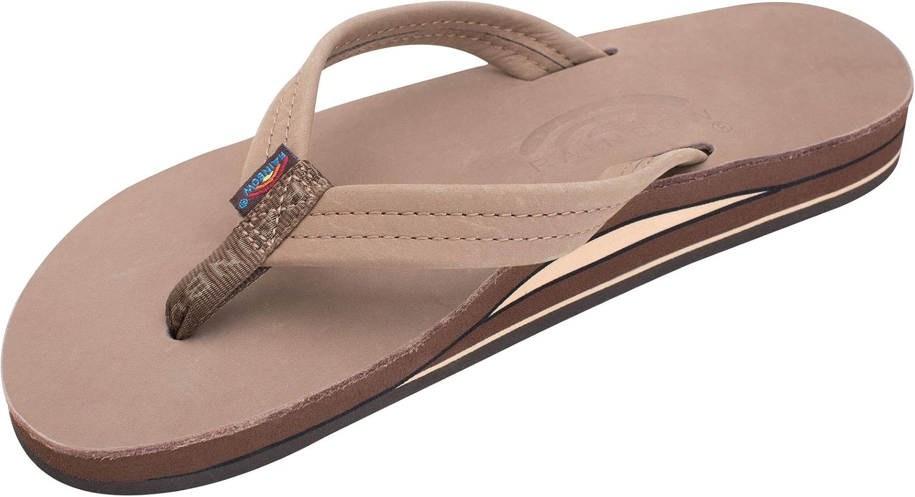 Rainbow Sandals Women's Double Layer Leather w/ 3/4" Strap | Amazon (US)