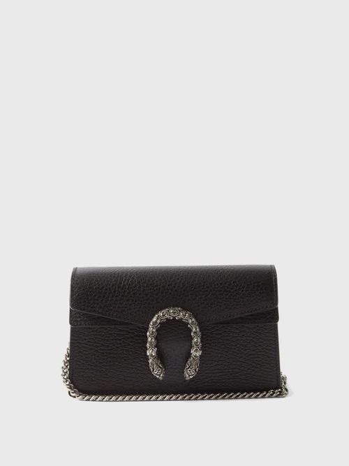 Gucci - Dionysus Crystal And Leather Cross-body Bag - Womens - Black | Matches (US)