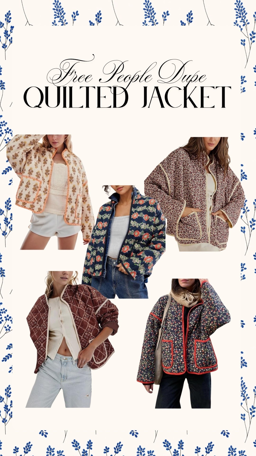 Quilted jackets feel like all the rage right now but also timeless and classic! These prints tell me fall and winter are in the air. Cozy and warm, yet stylish for any fashion need! 

Target fashion
Amazon fashion
Walmart fashion


#LTKSeasonal #LTKGiftGuide #LTKHoliday