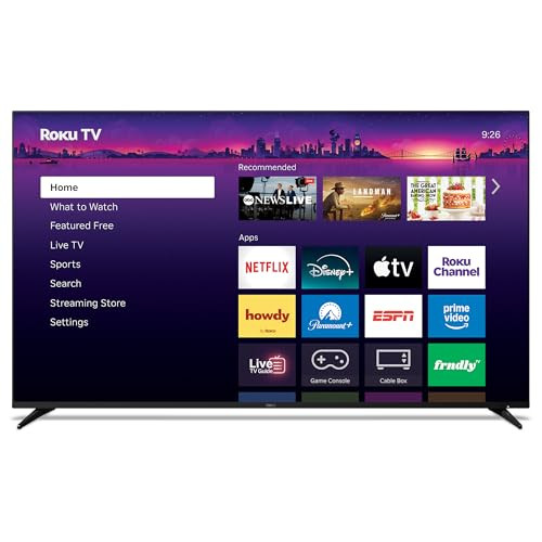Roku Smart TV – 65-Inch Pro Series 4K QLED RokuTV with Backlit Roku Voice Remote Pro, Dolby Vision IQ, 120Hz Refresh Rate – Live Local News, Sports, Gaming | Amazon (US)