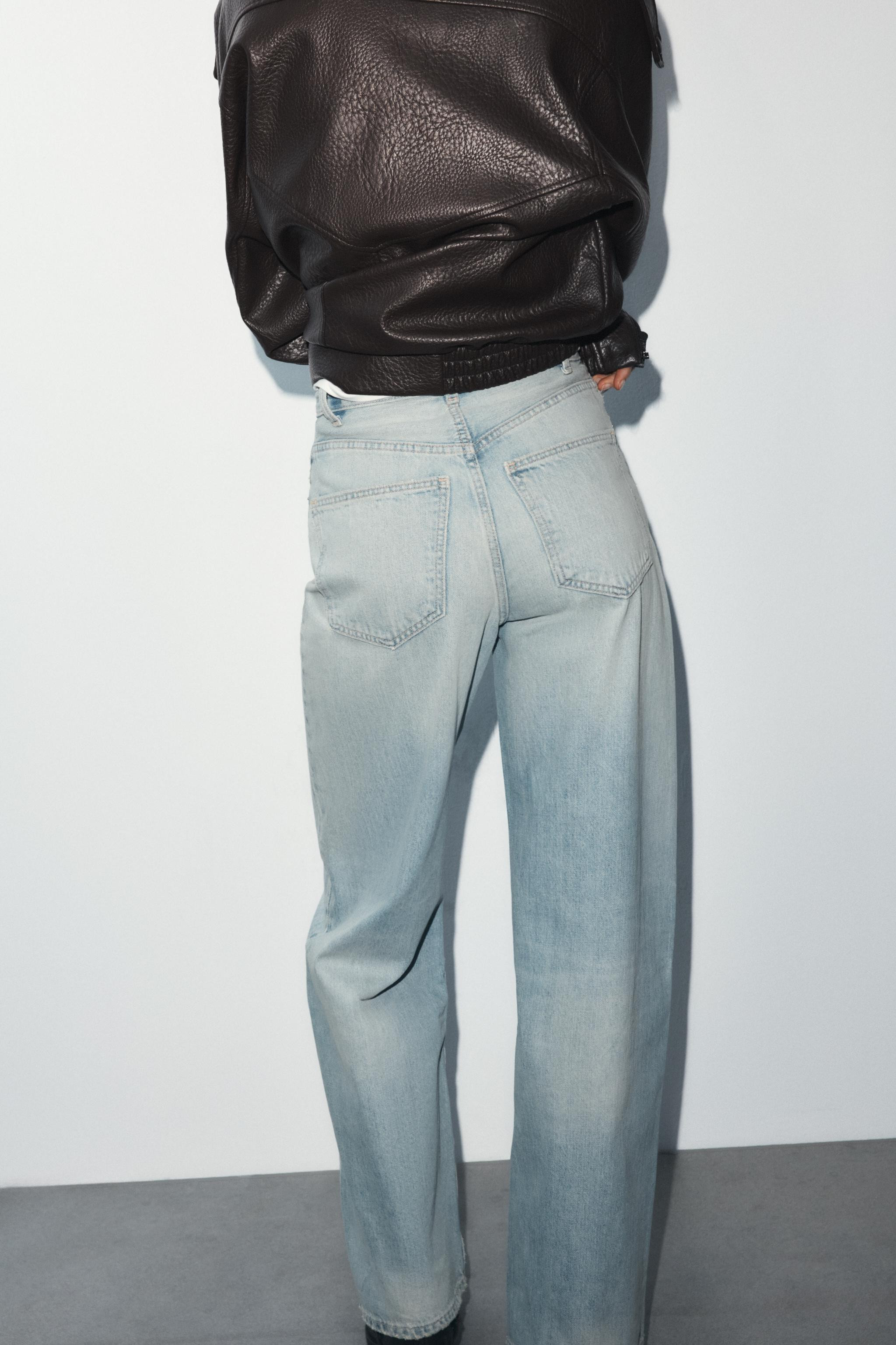 TRF EXTRA WIDE-LEG HIGH-WAIST JEANS | Zara UK