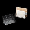 Lund London Mod Acrylic Mail Holder Clear/ Grey Trim | The Container Store