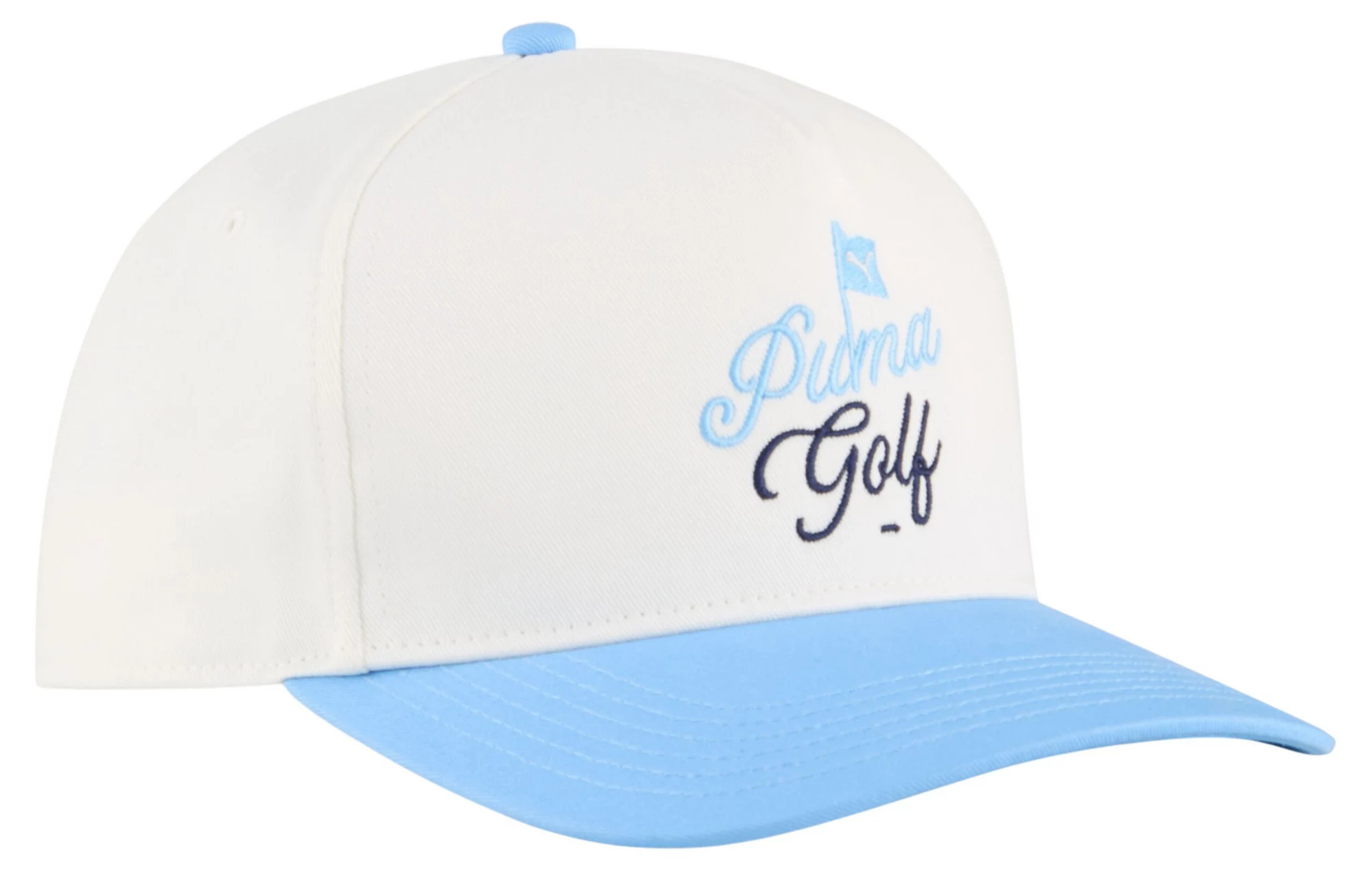 PUMA Men's Flagstick Golf Hat, Warm White/Team Light Blue | Great Father's Day Gift | DICK'S Sporting Goods