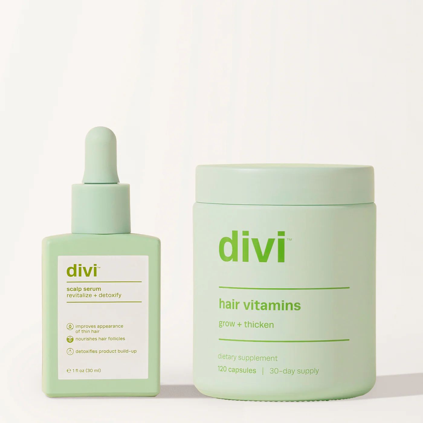 Divi Healthy Hair Bundle | Scalp Serum and Hair Vitamins For Healthy Hair | Divi Official