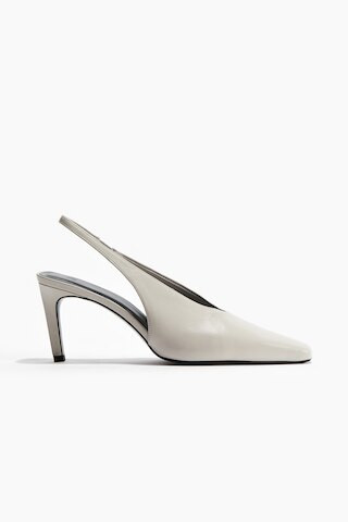 H & M - Heeled Slingbacks - Brown | H&M (US + CA)