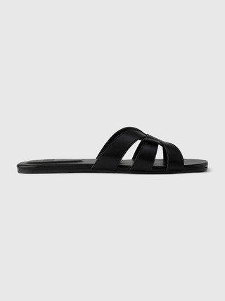 Vegan Leather Cross Strap Sandals | Gap (US)