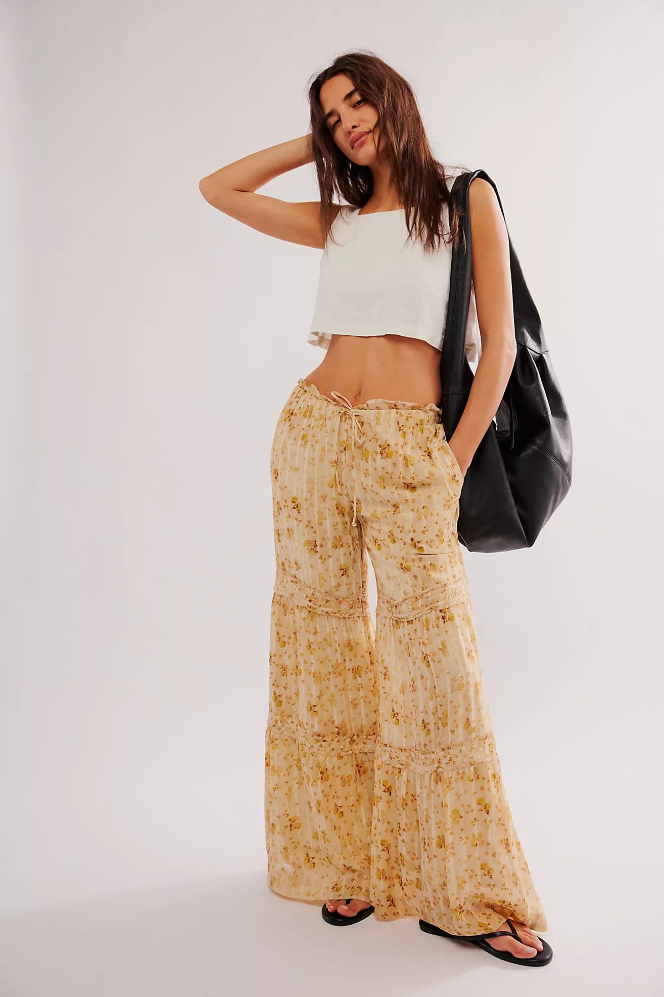 Emmaline Tiered Pull-On Pants | Free People (Global - UK&FR Excluded)
