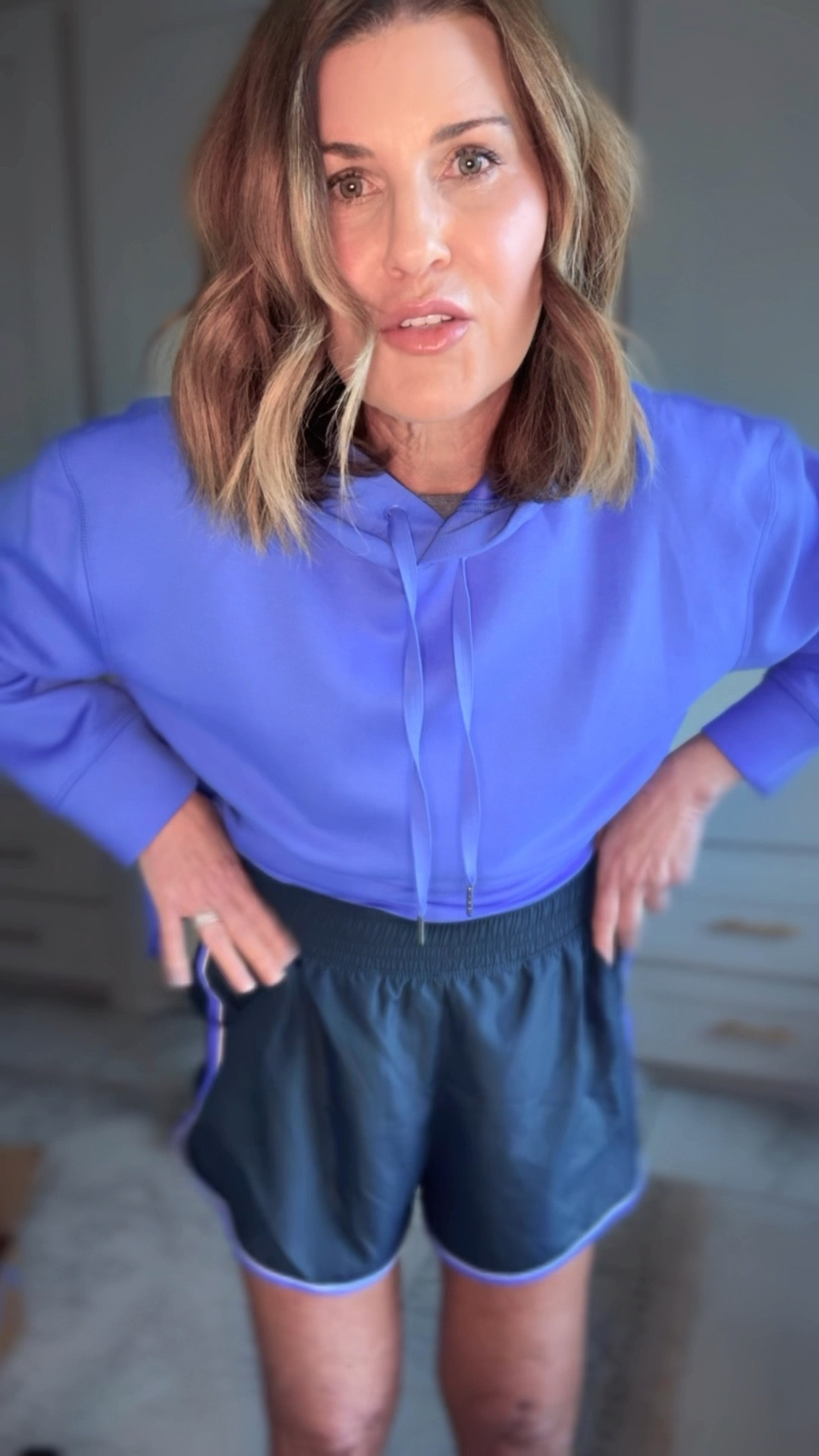 Wearing a medium top and a medium short 

#LTKFindsUnder50 #LTKActive #LTKMidsize