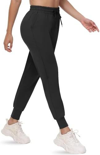 CAMPSNAIL Joggers for Women with Pockets - Womens Sweatpants Yoga Lounge Relaxed-fit Pants for Wo... | Amazon (US)