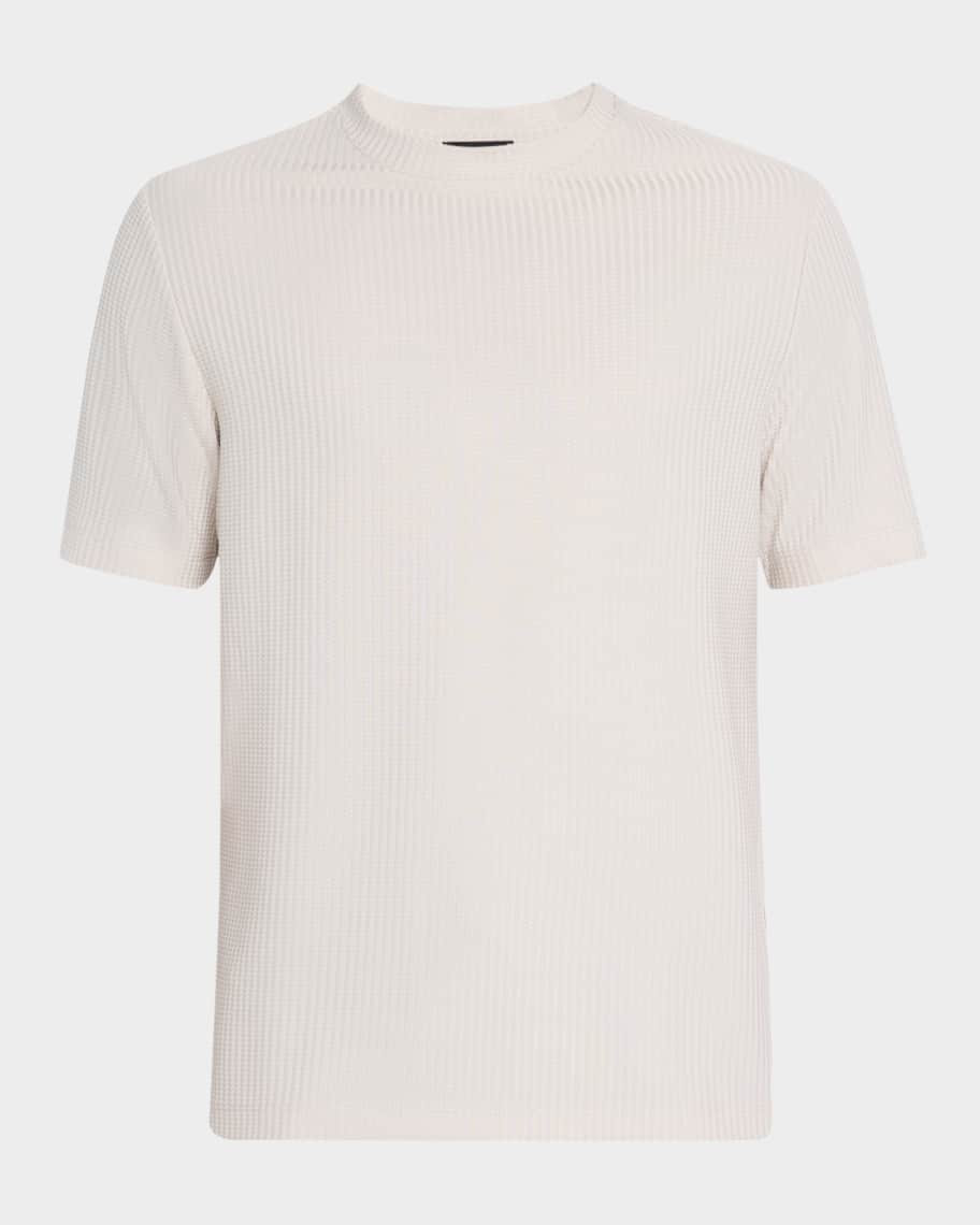 Men's Argon Stripe Textured Crewneck T-Shirt | Neiman Marcus