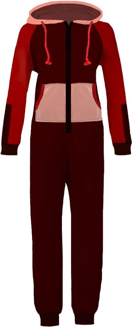 WOTOGOLD Men and Women Adult Pajamas Sportswear Hooded Unisex Jumpsuit | Amazon (US)
