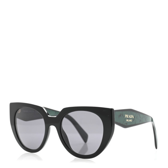 Acetate Sunglasses SPR 14W Black Green | FASHIONPHILE (US)