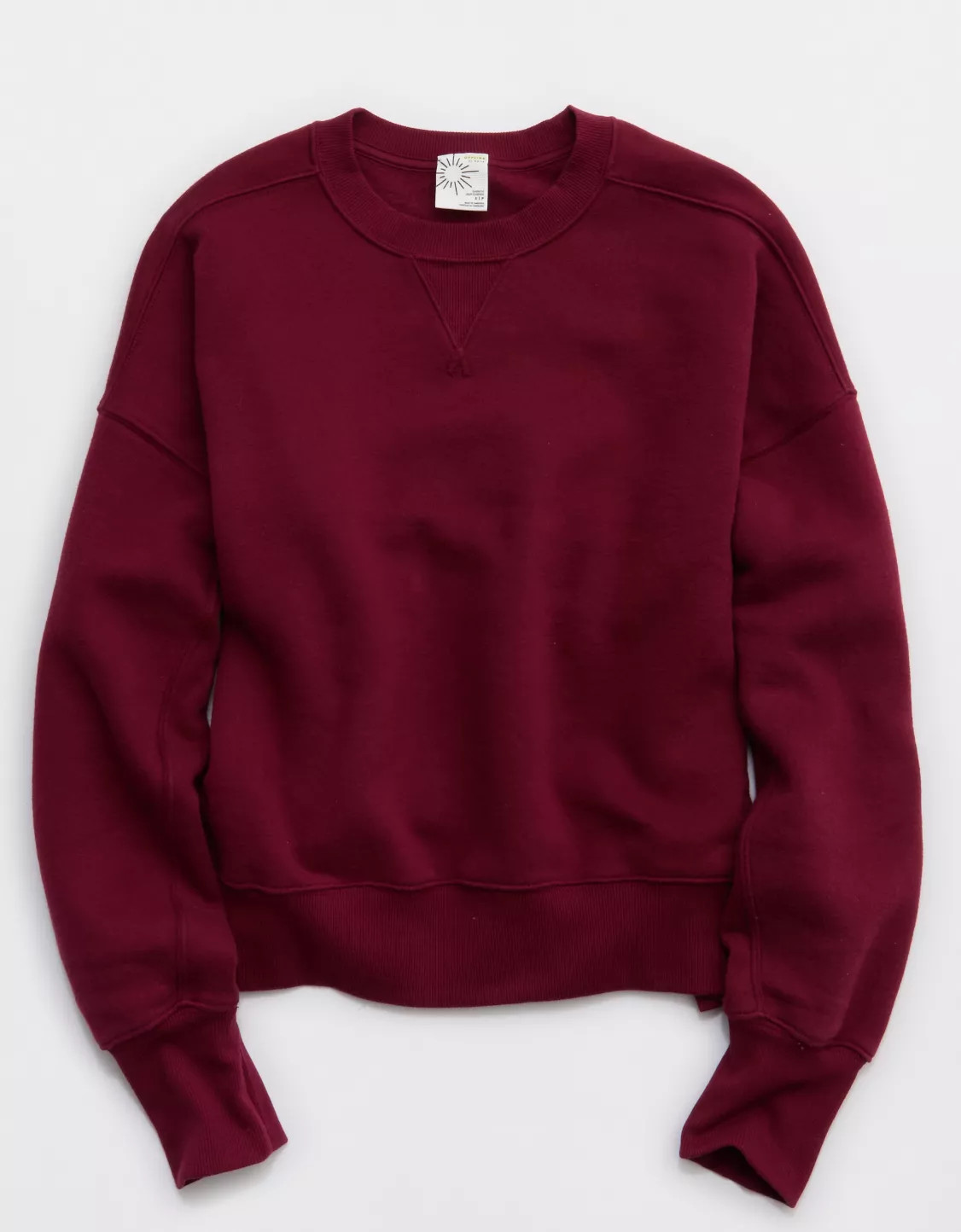 OFFLINE By Aerie Cloud Fleece Classic Crewneck Sweatshirt | Aerie