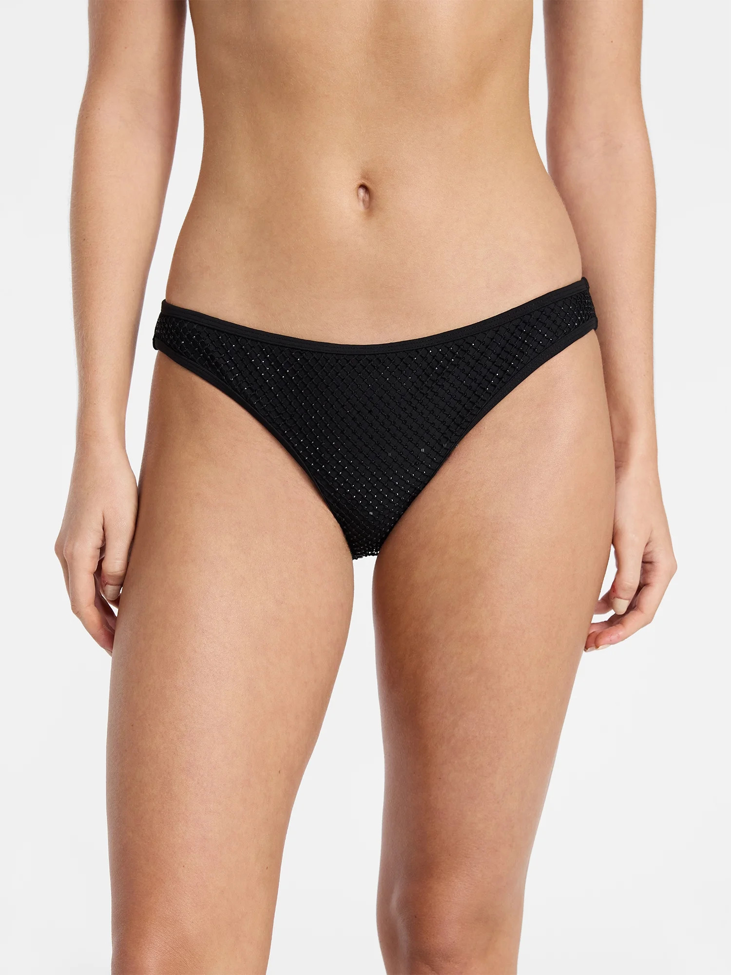 No Boundaries Faux Rhinestone Bikini Bottoms, Women’s XXS-XXL | Walmart (US)