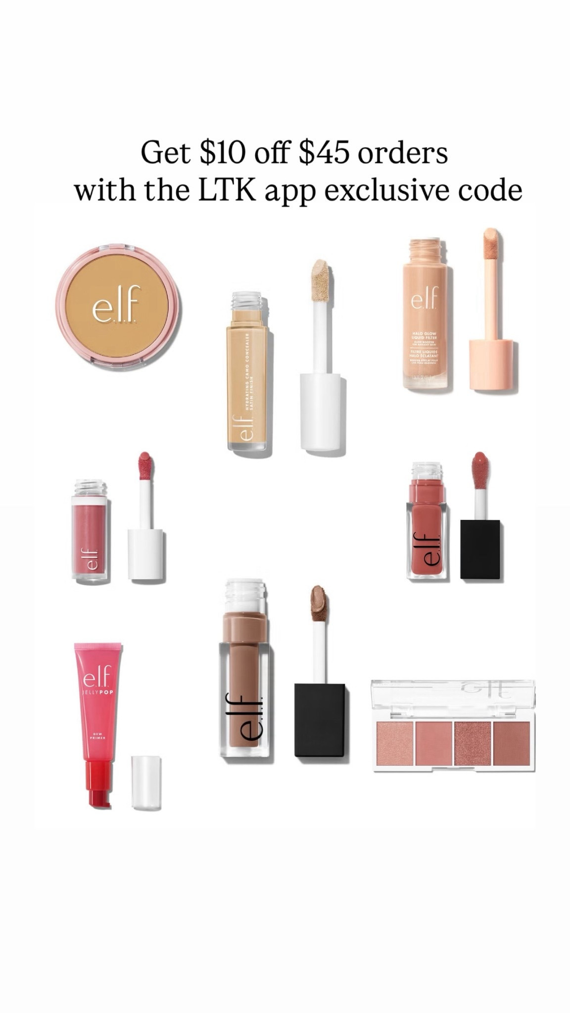 E.L.F cosmetics


#LTKCyberWeek #LTKSaleAlert #LTKBeauty