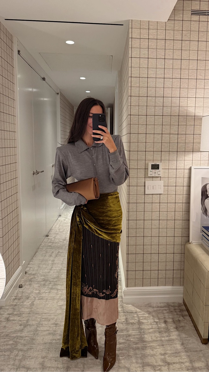 GRWM for dinner at the Polo Bar