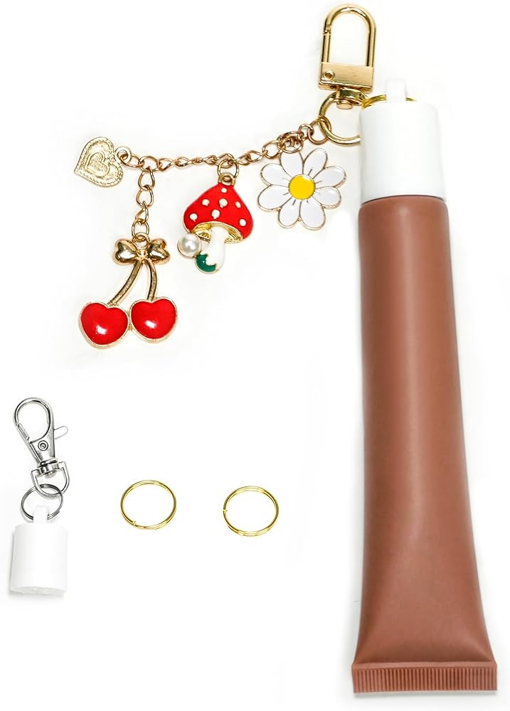 GREATLINK 2 Pack Keychain Cap for Summer Fridays Lip Balm with Detachable Metal Cherry & Strawber... | Amazon (US)