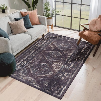 8' x 10' Machine Washable Area Rug, Eco-Friendly Foldable Design, Non-Slip Backing, Stain Resistant for High-Traffic Spaces | Target