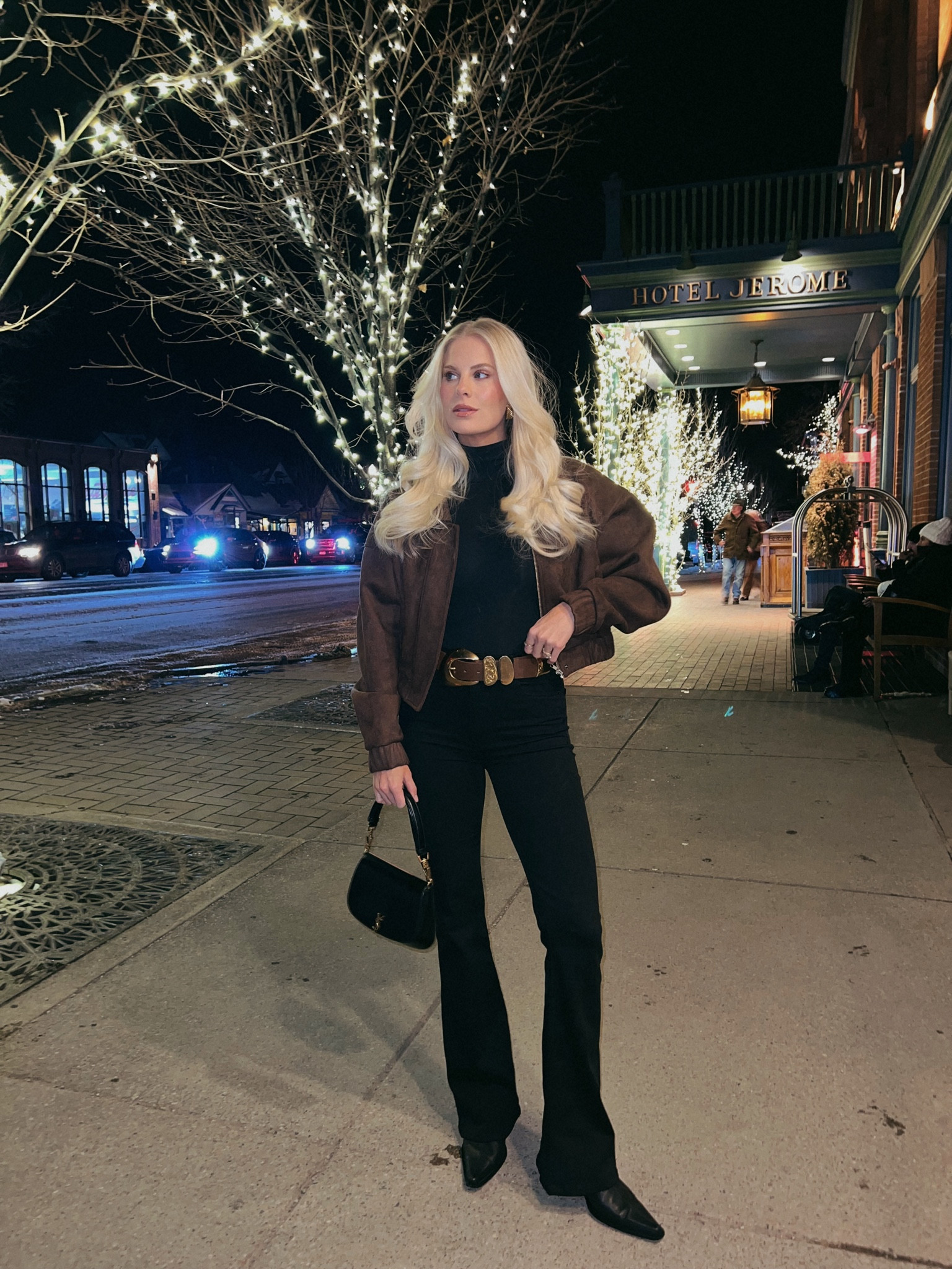 Aspen Dinner Outfit - wearing a 26 in jeans, bodysuit is one size, small in jacket, shoes run tts! #kathleenpost

Aspen look, mountain trip, dinner outfit, aspen outfits, Jackson hole outfit, Vail outfit, Montana outfit  

#LTKStyleTip #LTKTravel