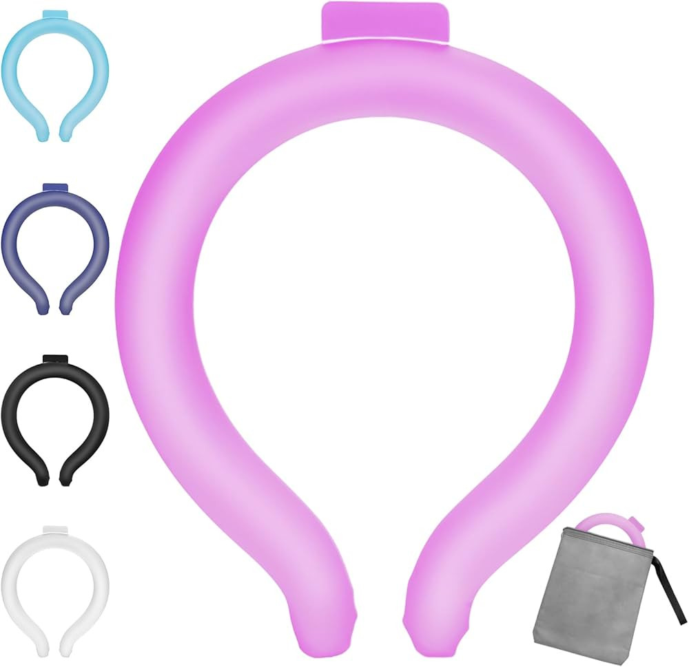 Neck Cooling Tube - Reusable Ice Neck Cooler, Wearable Cooling Neck Wrap for Personal Cooling Rel... | Amazon (US)