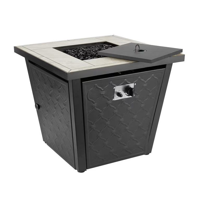 Better Homes & Gardens River Oaks 30” Square Gas Fire Pit Table | Walmart (US)