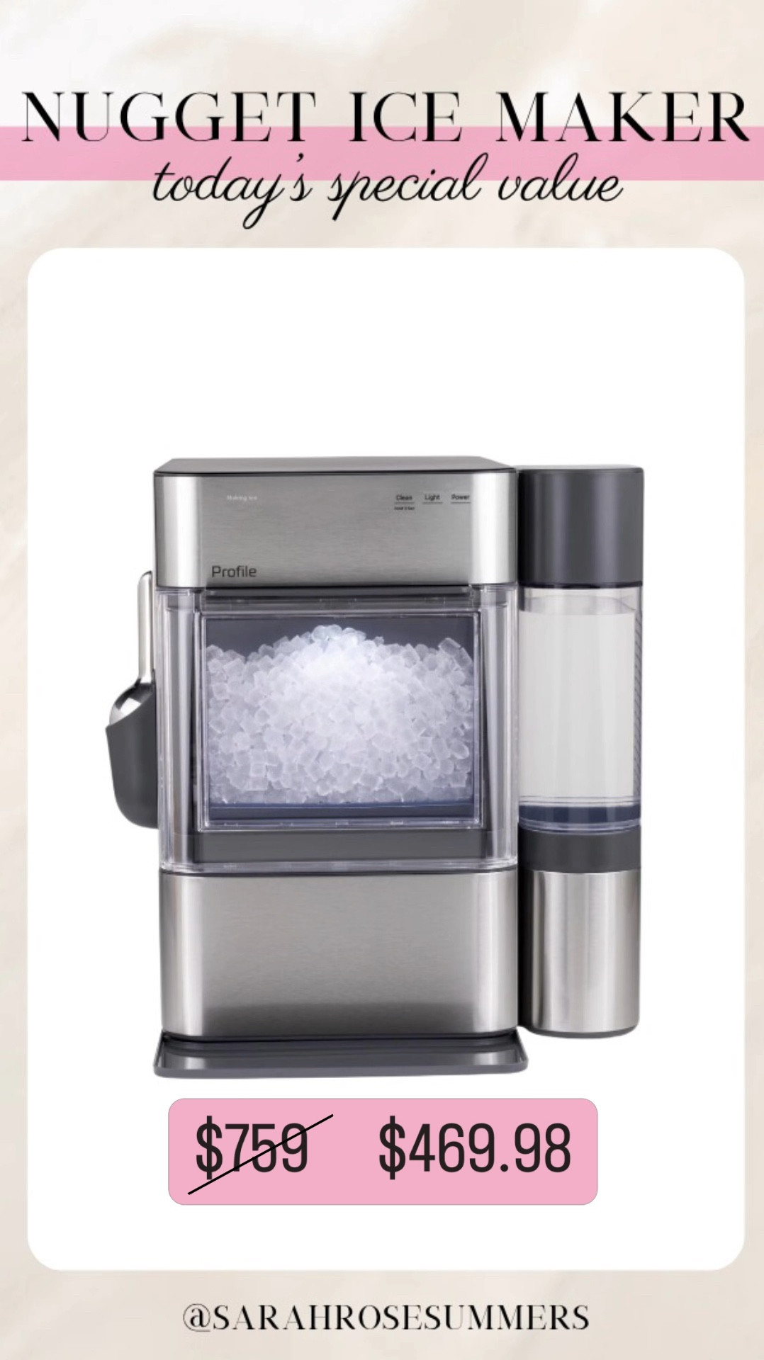 QVC today’s special value- Nugget ice maker on major sale. Christmas gift idea. 

#LTKHome #LTKSaleAlert