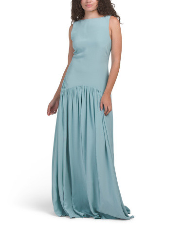 Sleeveless Drop Waist Long Dress | TJ Maxx