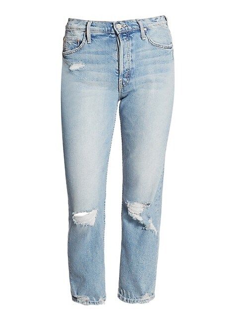 The Tomcat High-Rise Straight-Leg Distressed Jeans | Saks Fifth Avenue