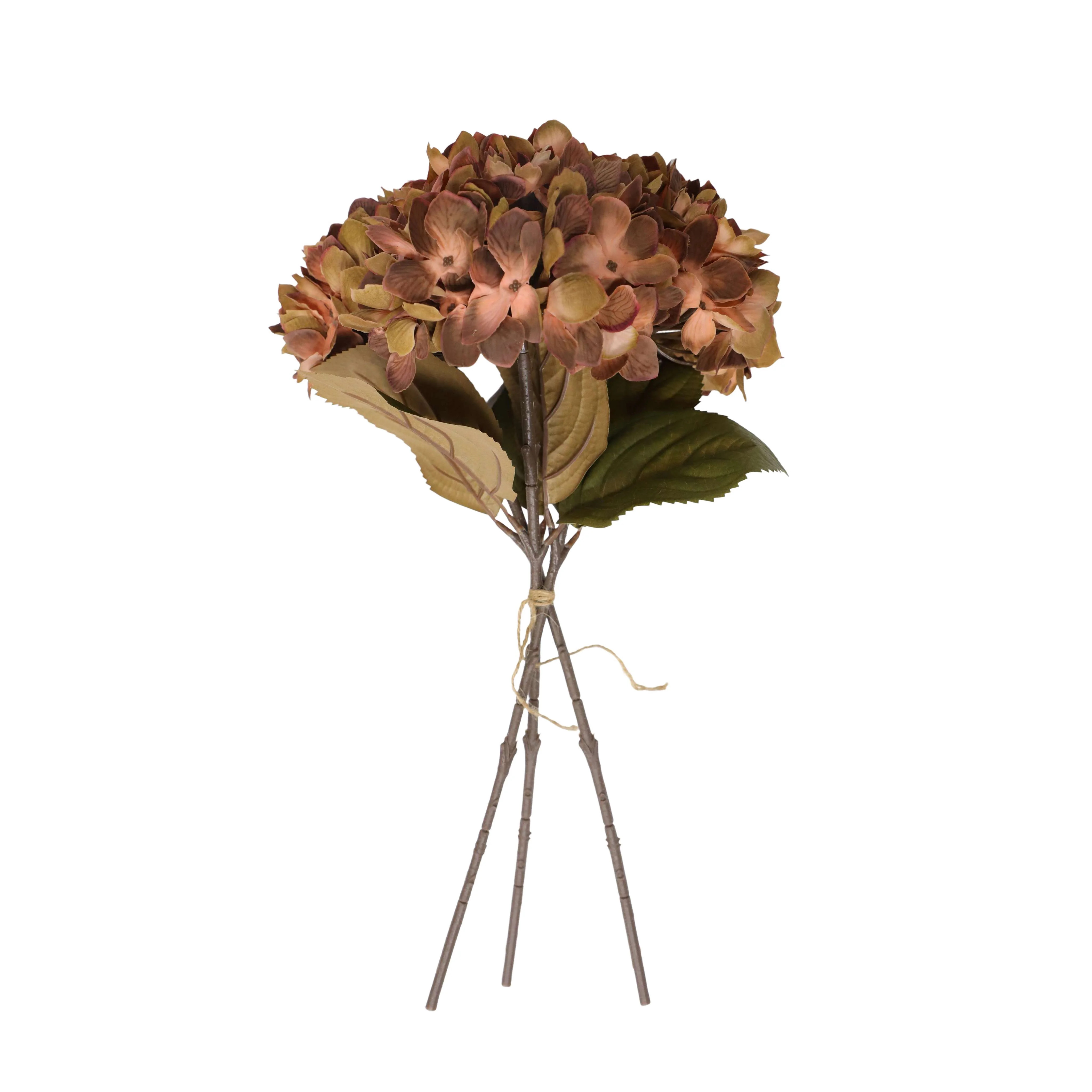 My Texas House Fall Faux Hydrangea Bundle, Brown, 20" | Walmart (US)