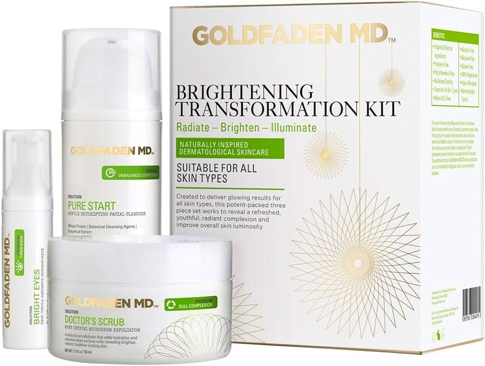 GOLDFADEN MD Brightening Transformation Kit | Advanced Skin Care Regime For Face | Includes Docto... | Amazon (US)