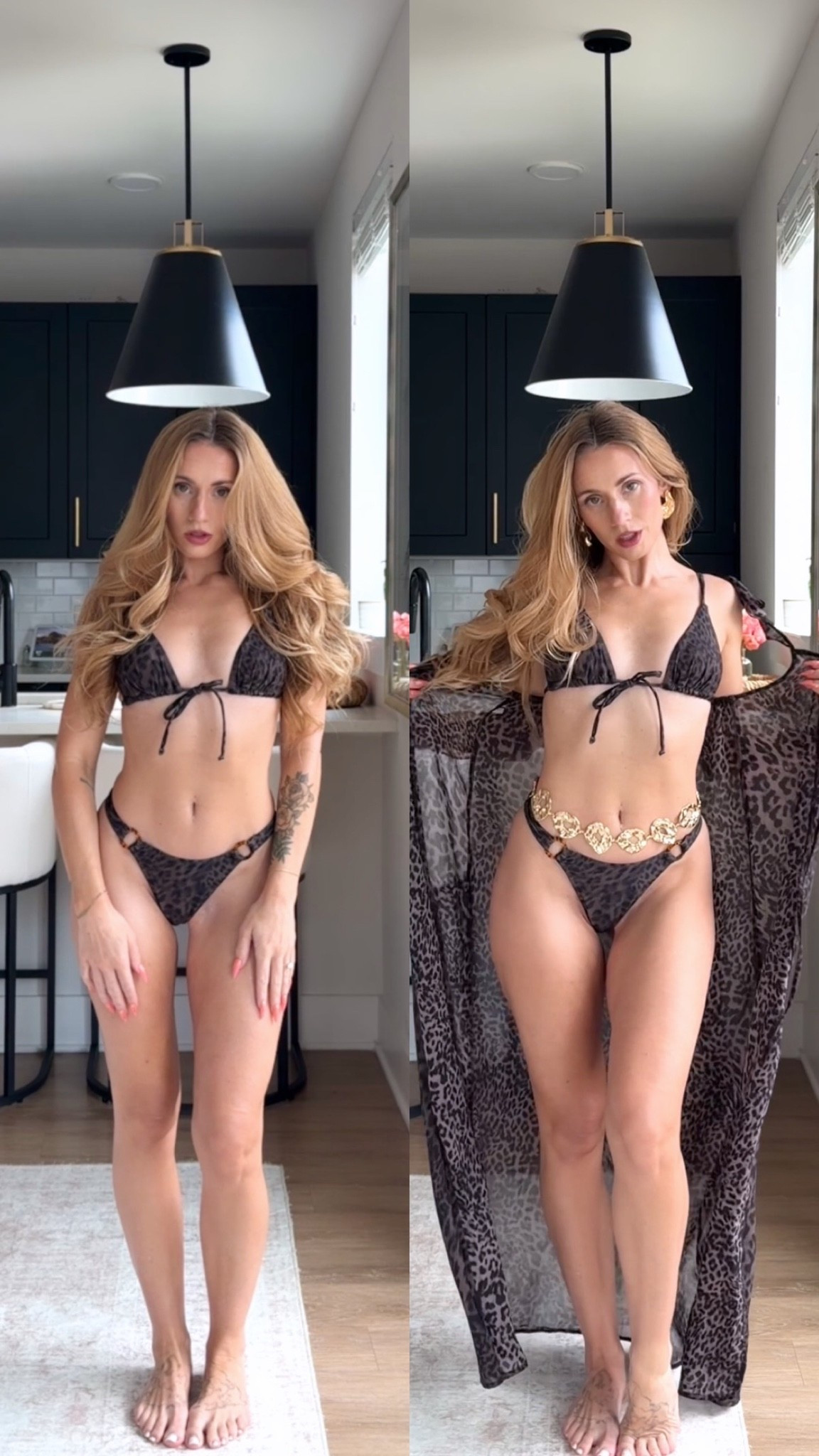 Cute leopard print bikini with gold jewelry 🐆

#LTKootd #LTKSwim #LTKPetite