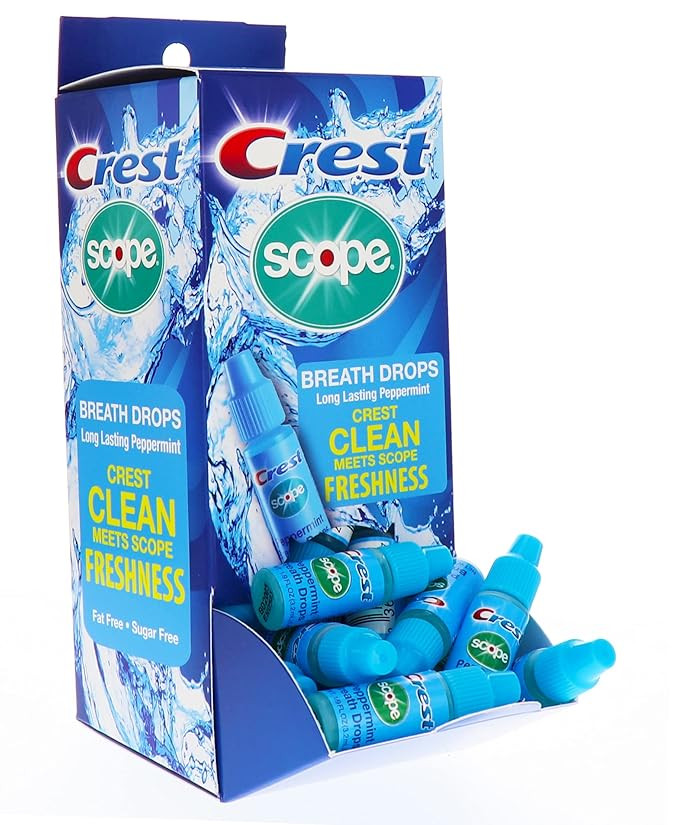Crest Scope Breath Drops - Long Lasting PEPPERMINT - Crest Clean meets Scope Freshness - Gravity ... | Amazon (US)