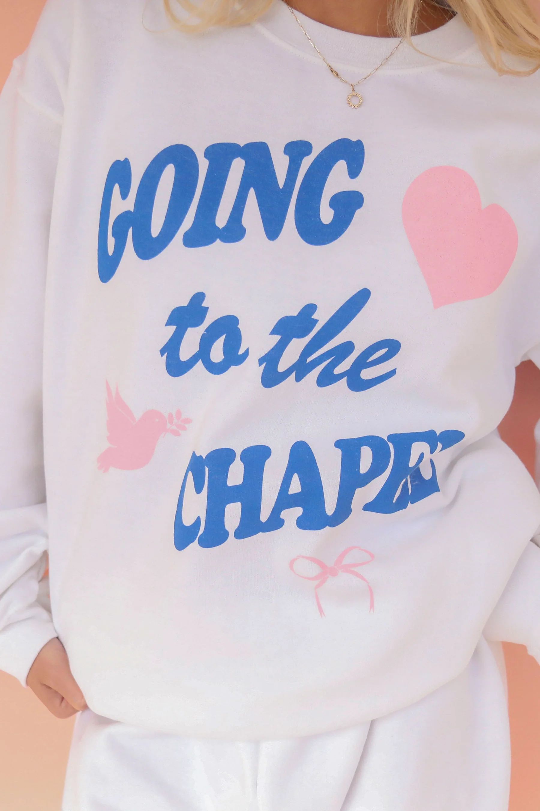 friday + saturday: going to the chapel sweatshirt | RIFFRAFF
