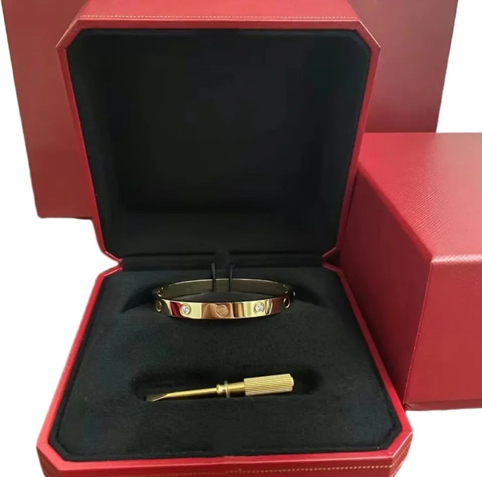 luxury Classic screwdriver bracelet Fashion unisex cuff bracelet 316L stainless steel plated 18K ... | DHGate