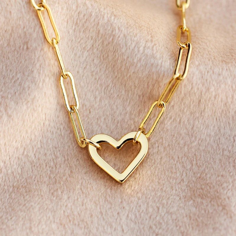 Open Heart Paperclip Chain Bracelet - Pura Vida Bracelets | Pura Vida Bracelets