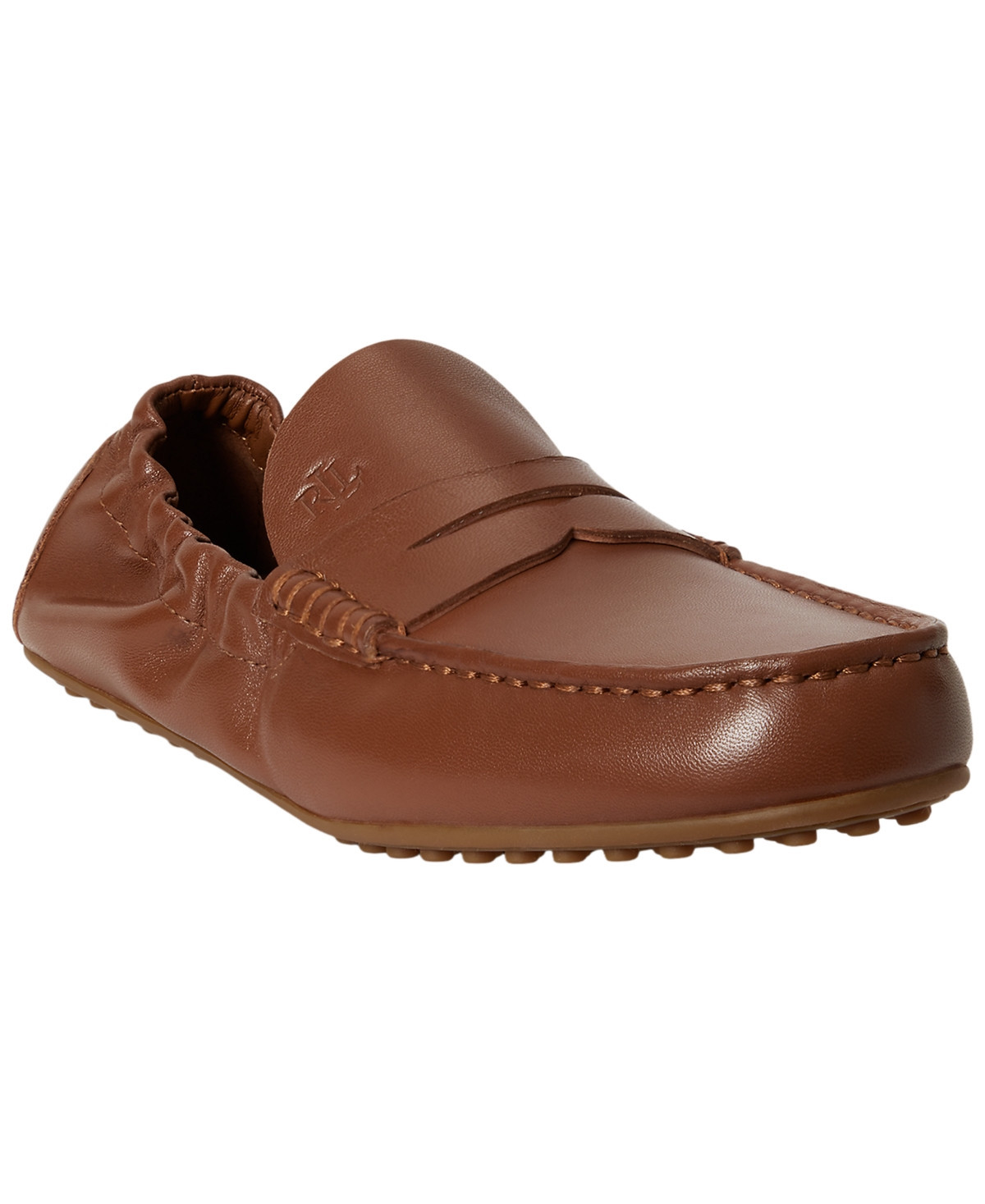 Lauren Ralph Lauren Women's Wynnie Driver Slip-On Loafers - Lauren Tan Leather | Macy's