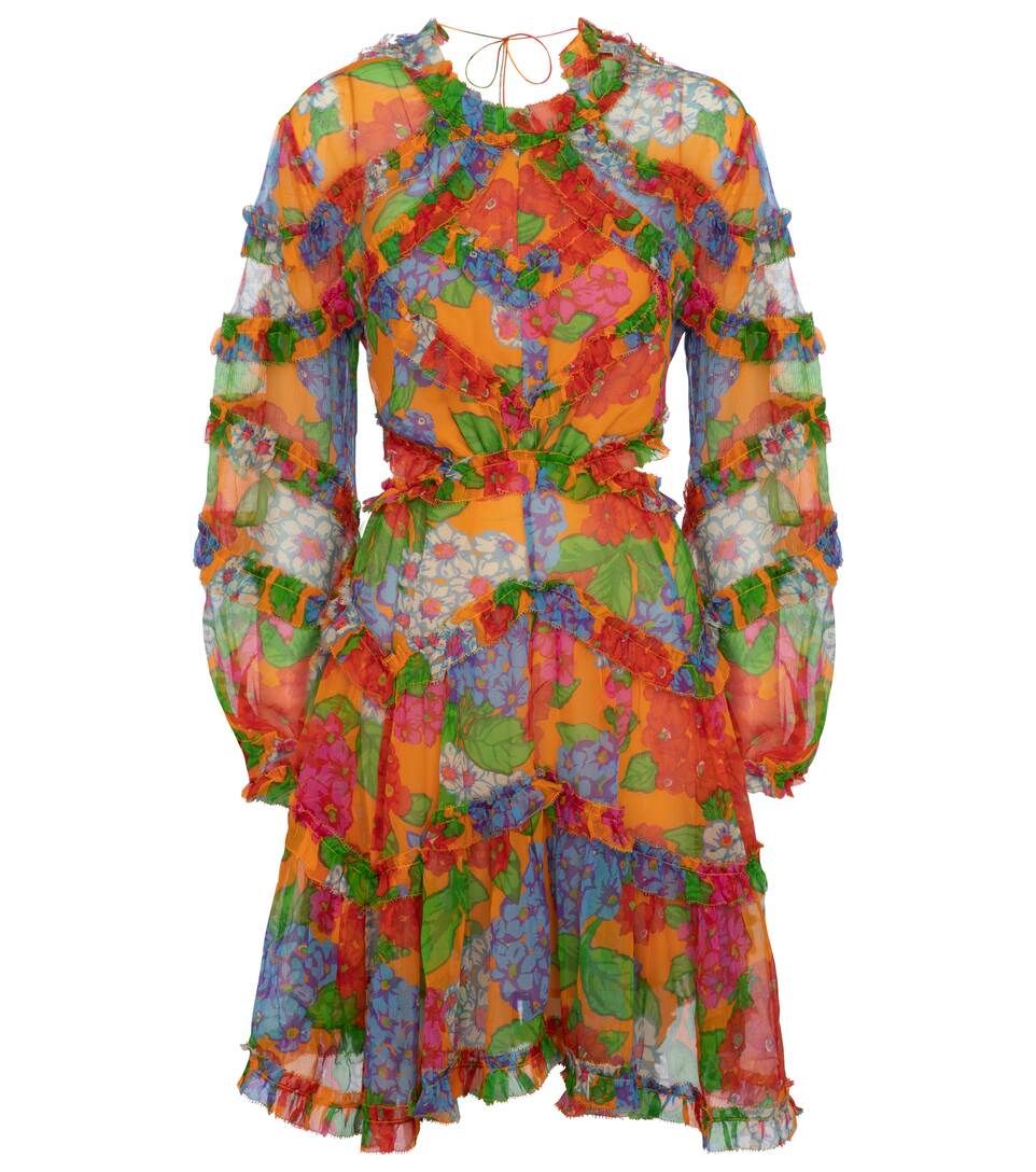 Riders floral silk georgette minidress | Mytheresa (US/CA)
