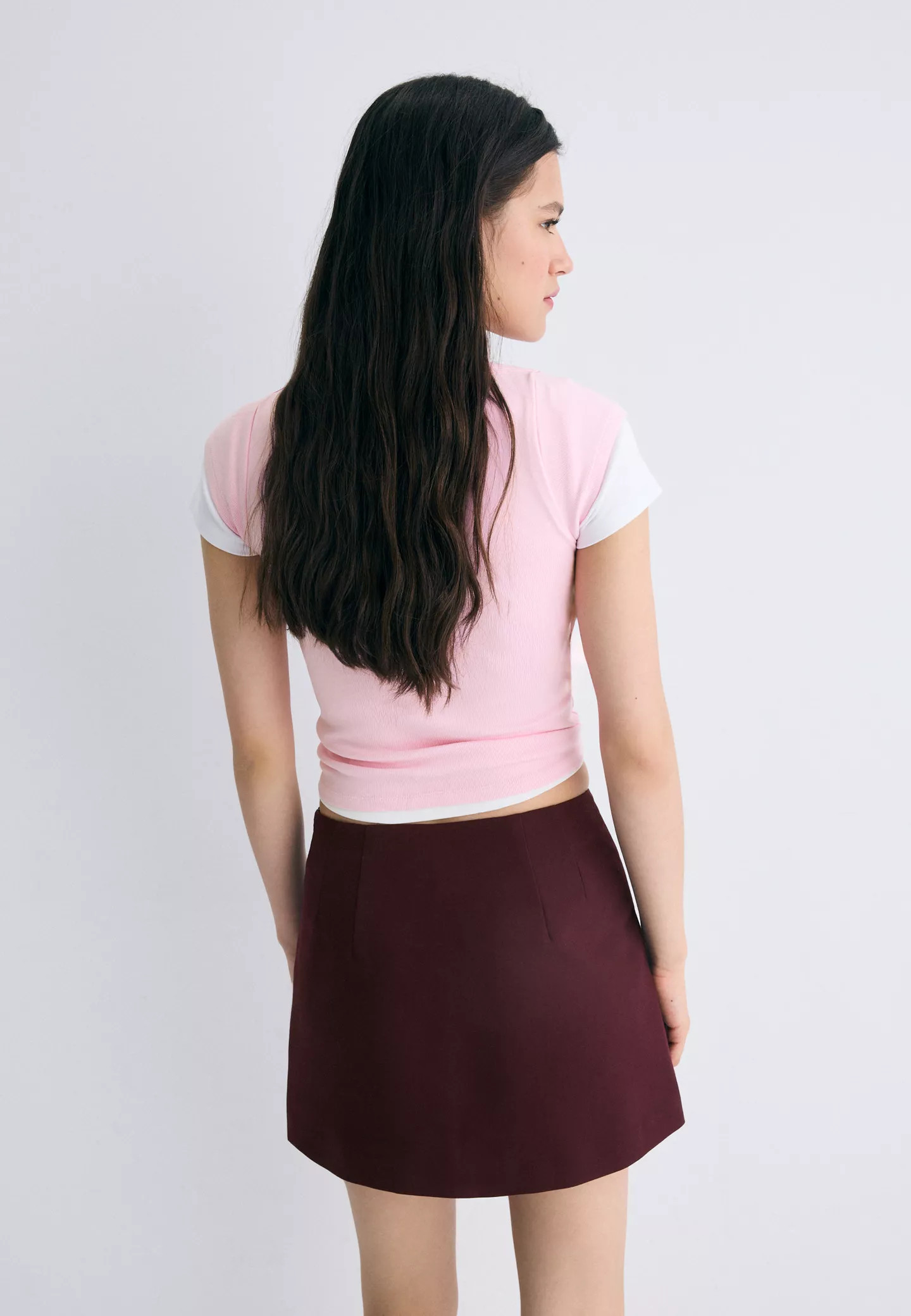 Skort with side split - Women's Skirts | Stradivarius United Kingdom | Stradivarius (UK)