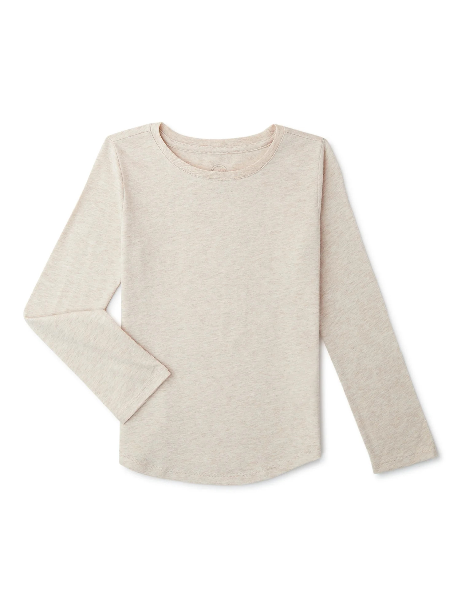 Wonder Nation Girls Kid Tough T-Shirt with Long Sleeves, Sizes 4-18 & Plus - Walmart.com | Walmart (US)