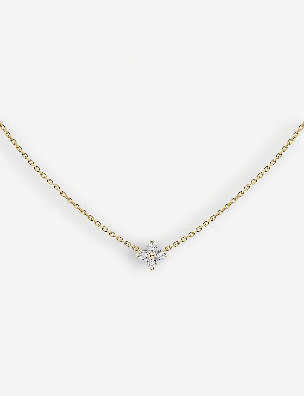 Redline Shiny 18ct yellow-gold and diamond necklace | Selfridges